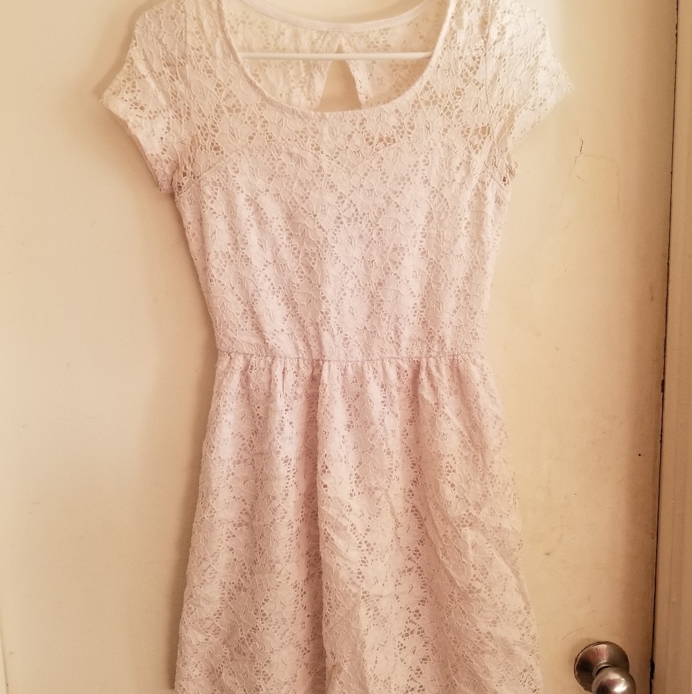 Short white dress